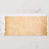 Billet de style carte d'embarquement rustique pour (Dos)