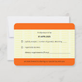 Billet de train inspiré | Mariage gay RSVP (Dos)