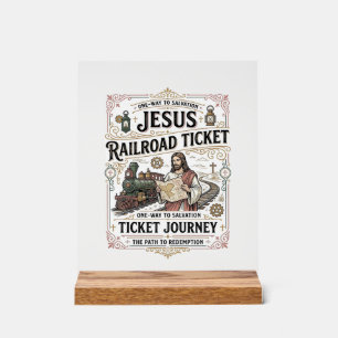 Billet de train Jésus Voyage Billet de train Jésus
