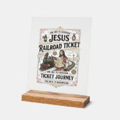 Billet de train Jésus Voyage Billet de train Jésus (Angle)