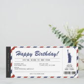 Billet de voyage de surprise de carte d'embarqueme (Debout devant)