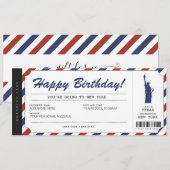 Billet de voyage de surprise de carte d'embarqueme (Devant / Derrière)