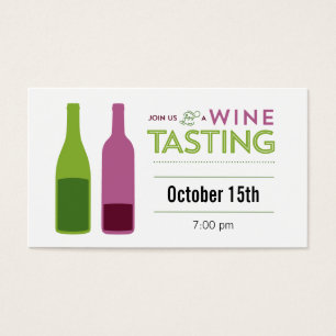 Billet d'échantillon de vin