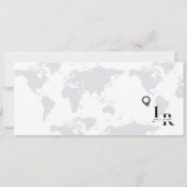 Billet d'embarquement Faire-part de mariage noir (Dos)