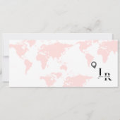 Billet d'embarquement monogramme save the date tic (Dos)