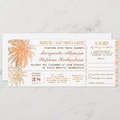 billet d'embarquement tickets mariage invitations  (Devant / Derrière)