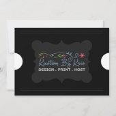 Billet d'entrée Cartes d'invitation 5x7 (Dos)