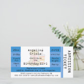 Billet d'entrée de soirée Blue Movie Invitation (Debout devant)