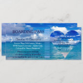 Billet-Destination de carte d'embarquement du (Devant / Derrière)