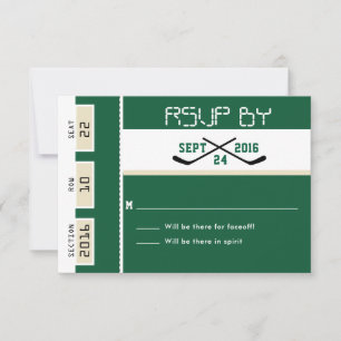 Billet d'hockey de Forest Green épousant RSVP
