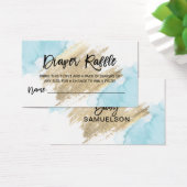 Billet DIAPER RAFFLE Aquarelle Baby shower bleu (Bureau)