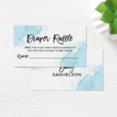 Billet DIAPER RAFFLE Aquarelle Baby shower bleu (Bureau)