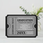 Billet d'inscription Black and Grey Invitation (Debout devant)