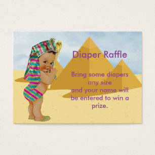 Billet égyptien de tombola de baby shower
