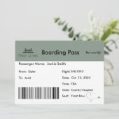 Billet Faire-part de grossesse pour la famille (Debout devant)