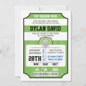 BILLET GOLF VIP Invitation Bar Mitzvah (Devant)
