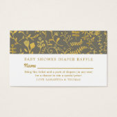 Billet Gris & Or Oriental Floral, Repas de couches (Devant)