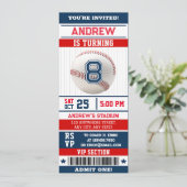 Billet Invitation de la fête d'anniversaire person (Debout devant)