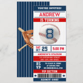 Billet Invitation de la fête d'anniversaire person (Devant / Derrière)