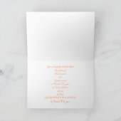 Billet Jaune et Pêche, nos invitations de mariage (Intérieur)