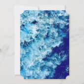 Billet Mariage Blue Ocean Water Invitation (Dos)
