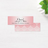 Billet Mariage Boisson Diamant Rose arrondi Corner (Bureau)