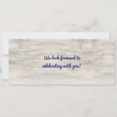 Billet Mariage de carte d'Ancre nautique de la Mar (Dos)