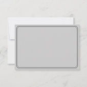 Billet mariage RSVP II Punchout Grey (Dos)
