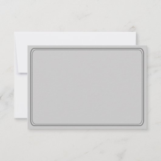 Billet mariage RSVP II Punchout Grey (Dos)