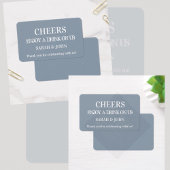 Billet Mariage simple et moderne Dusty Blue