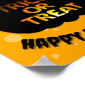 Billet ou traiter Happy Halloween Poster (Coin)