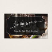 Billet photo bar, Mariage de script et billets d'é (Devant)