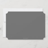 Billet photo gris Enregistrer la carte Mariage dat (Dos)