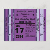 Billet Pour Amuser Invitation Carte Postale (Devant)