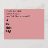 Billet Pour Amuser Invitation Carte Postale (Dos)