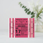 Billet Pour Amuser Invitation Carte Postale (Debout devant)