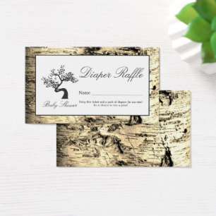 Billet Rustic Birch Tree, Déchets Raffle