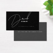 Billet simple moderne Mariage noir et blanc Boire (Bureau)