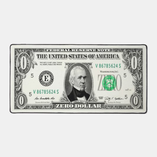 Billet Zéro Dollar (Recto)