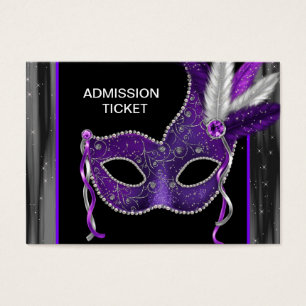 Billets d'admission à la soirée masquée violette