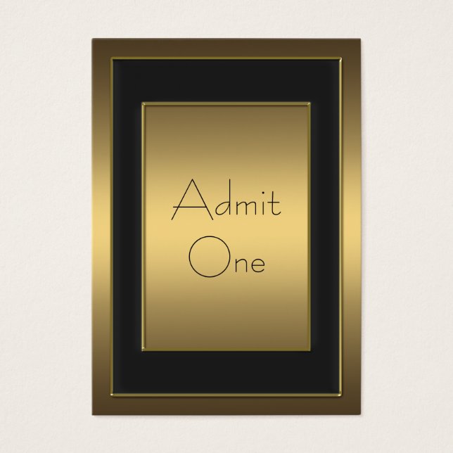 Billets d'admission en or Evénement Billets d'admi (Devant)
