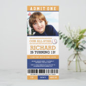 Billets de baseball Invitations d'anniversaire (Debout devant)