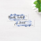 Billets de boisson à l'encre noire et aquarelle bl (Bureau)