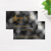 Billets de Boisson Bokeh Noir & Blanc Typographie  (Bureau)