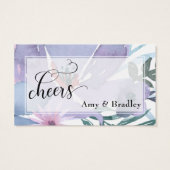 Billets de Boisson | Bouquet de Fleurs Aquarelle C (Dos)
