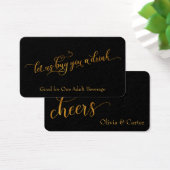 Billets de boisson, Elegant Gold Foil Effet sur le (Bureau)