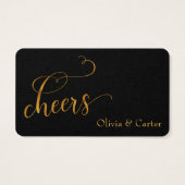 Billets de boisson, Elegant Gold Foil Effet sur le (Dos)