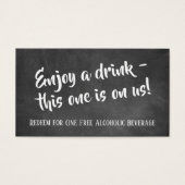 Billets de Boisson Gratuits sur Fond de Tableau No (Devant)