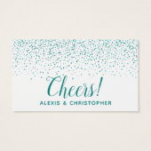 Billets de Boisson Mariage Paillettes Confettis Sa (Dos)