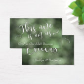 Billets de Boisson Ombré Vert et Blanc (Bureau)